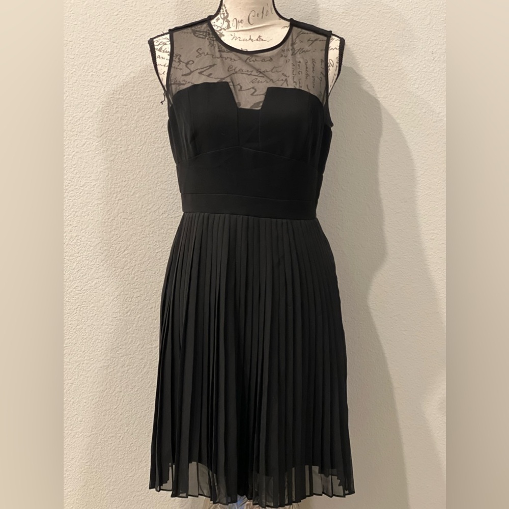 Julia Jordan Mesh/Pleat Dress 6
